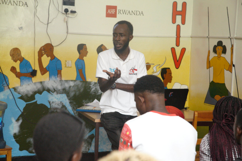 cats member speaking to beneficiaries in a class